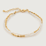 Load image into Gallery viewer, Gold and Pearl Bracelet
